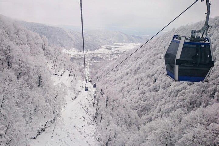 Gabala tour-Tufandag Mountain Resort-Cable car ride-Winter activity-snow activity-skating gabala