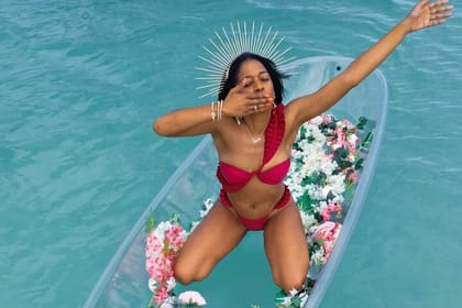 Private-Drone Photo Shoot & Video in a Clear Kayak with transport