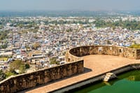 Aerial View of Chirrorgarh Town from the Fort