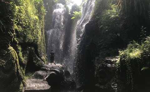 Purification Ritual at Beji Griya Waterfall in Ubud