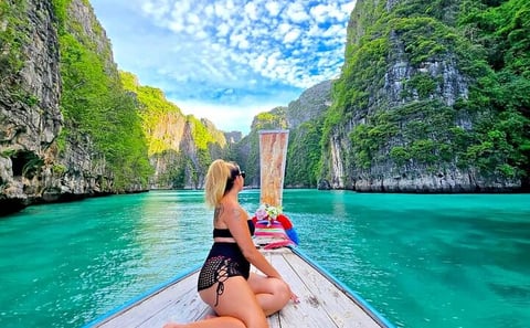 Phi Phi Island Exploration by Private Longtail Boat & Lunch
