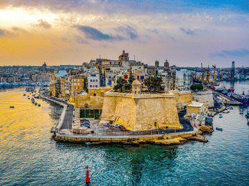 Valletta Harbour Cruise and Free Time in Sliema, Malta
