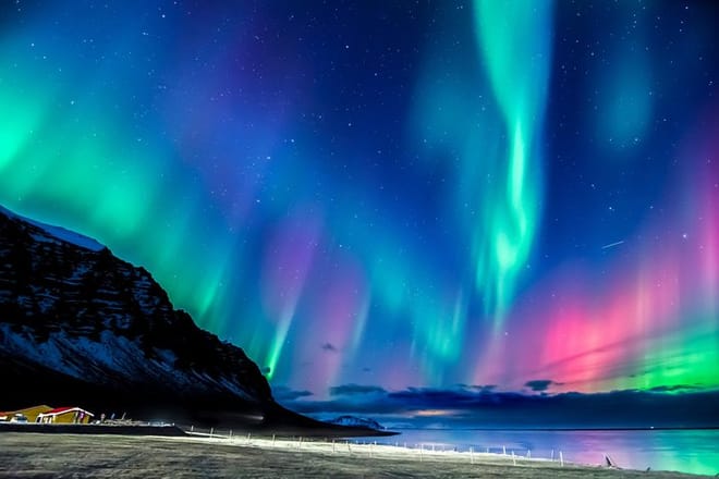Get a chance to admire the wonderful colors of the Northern Lights this winter in Iceland