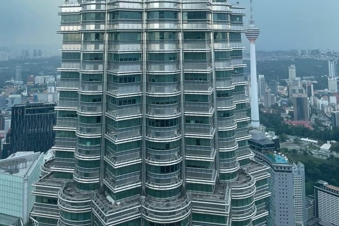 View from Skybridge PETRONAS Twin Tower