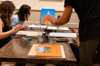 Guided Painting with Unlimited Wine Sant'Ambrogio Florence 3
