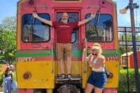 Best Photo Action at Maeklong Railway Market