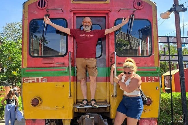 Best Photo Action at Maeklong Railway Market
