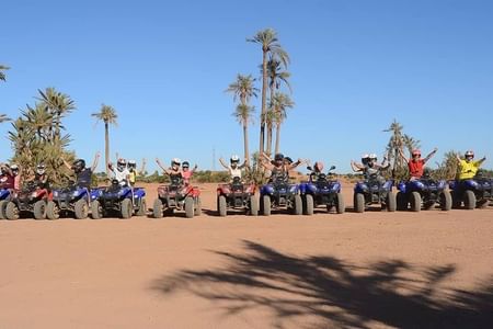 Quad bike tour in the palm groves of Marrakech