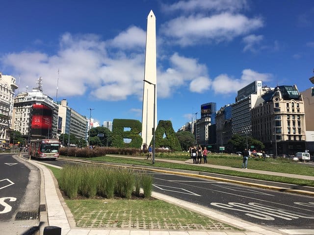 9 de Julio Avenue and the Obelisk