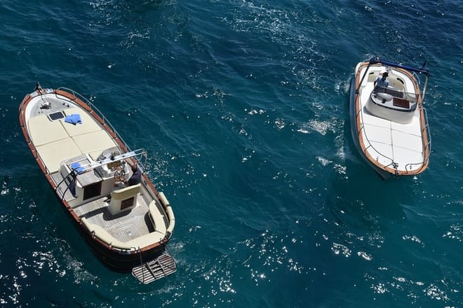 2)Capri & Positano in one day private boat tour 7hrs