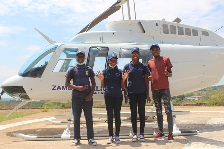 15 minutes scenic helicopter flight above Victoria Falls-Zimbabwe