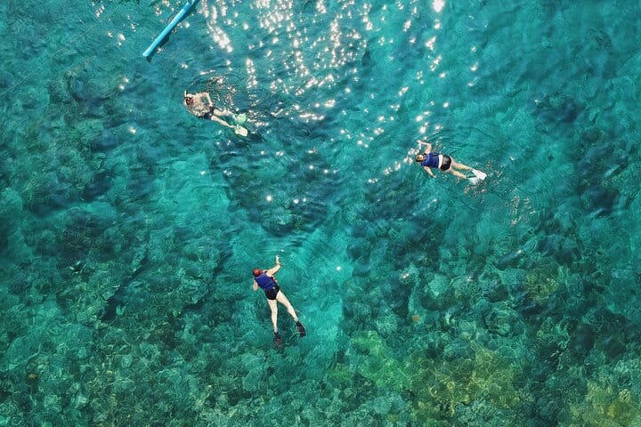 crystal clear water for snorkeling