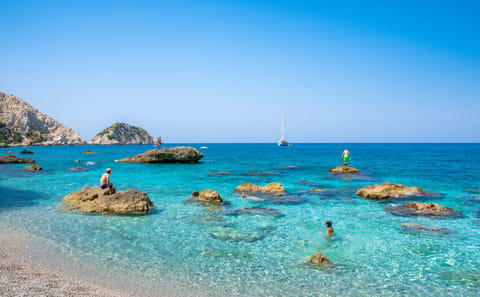 Private Half-Day Sailboat Cruise with Swim Stops in Argostoli