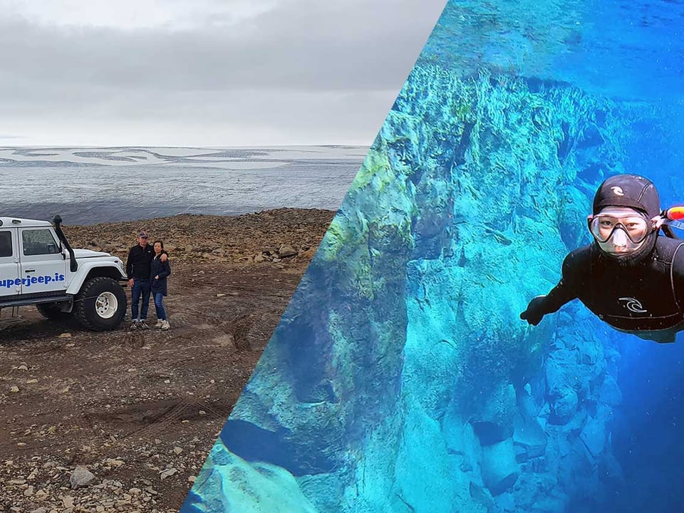 DT 602 Private Superjeep Golden Circle & Private Silfra Snorkeling — Superjeep.is