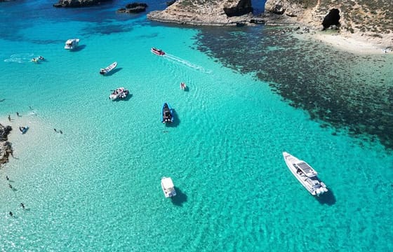 Full Day Malta Private Boat Tour Blue Lagoon Comino and Gozo