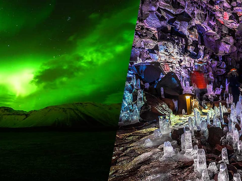 Lava Tunnel Evening Tour & Northern Lights Excursion from Reykjavík — Arctic Adventures
