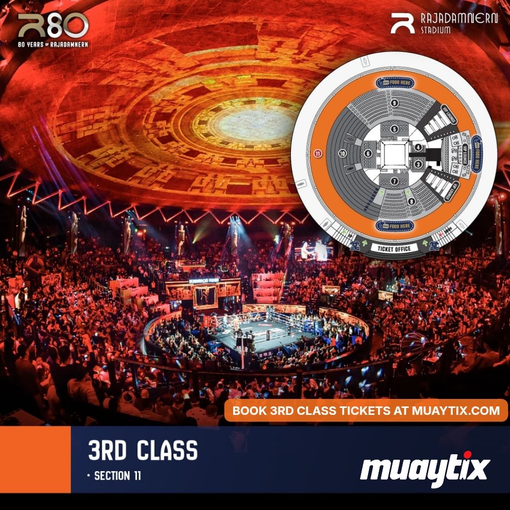 3rd Class Section Rajadamnern Stadium Seat Map