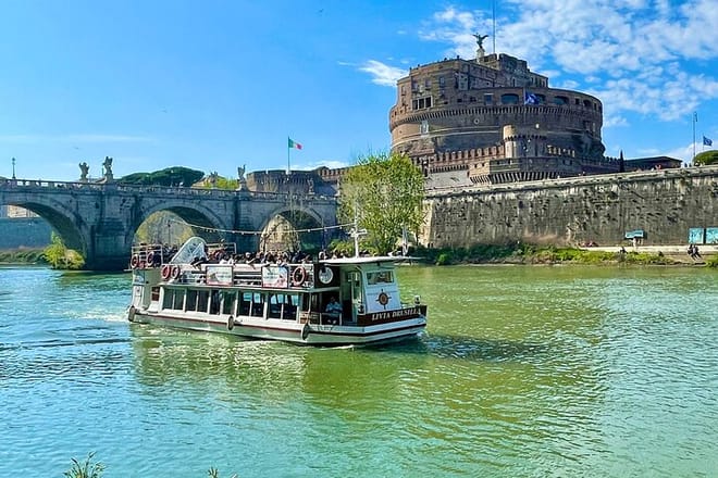 Rome Tiber RiverBoat Ride and Visit the Pantheon at your own pace