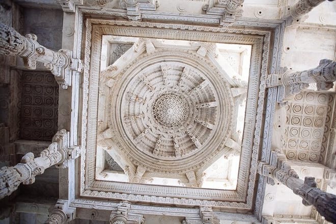 Bas-Relief Work in Ranakpur Temple