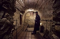 Underground in lamplight
