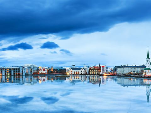 View from the Reykjavik Pond