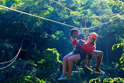 Mega Excursion Zipline, City Tour, Chocolate & Rum Factory, Beach