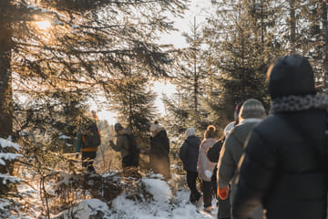Winter Hiking Tour of the Oslofjord in Norway