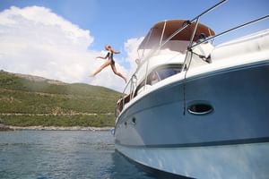 Private Yacht Trip from Rhodes to Symi island or Lindos on a luxury yacht