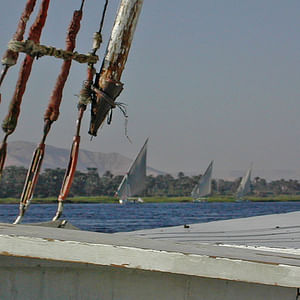 Sailing the Nile on a Felucca with food