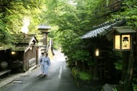 You can visit many inns at Kurokawa Onsen and take a bath in each hot spring.