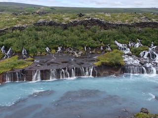 Deutschsprachige Kleingruppen-Tagestour Westisland - Wasserfälle Hraunfossar, Heißwasserquelle Deildartunguhver & Baden im Krauma Spa, photo 6