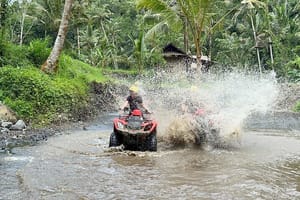 Bali ATV Ride and Cave River Tubing with Private Transfer