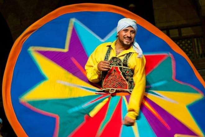 Cairo by night including Tanoura Show at Wikalet Al Ghouri Khan El Khalili Tahrir Square 3