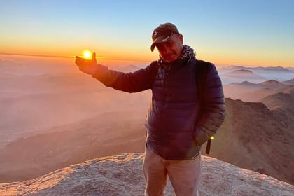 St Catherine’s Monastery and the Summit of Mount Sinai from Sharm