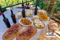 Wine tasting buffet