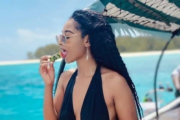 Zanzibar Salaam Cave Swimming and Feeding Sea Turtle in Kizimkazi