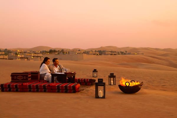 Book a Private Romantic Dune Dinner in Abu Dhabi Desert