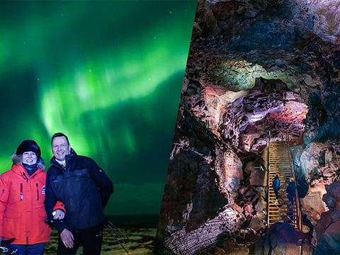 Lava Tunnel Evening Tour & Northern Lights Excursion from Reykjavík, photo 12