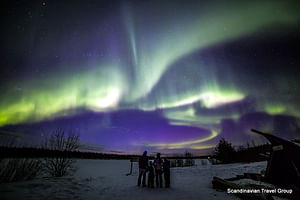 Northern Lights check by car, Rovaniemi