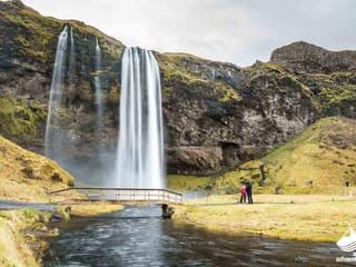 Seljalandsfoss waterfall in Iceland during 4 day tour Iceland