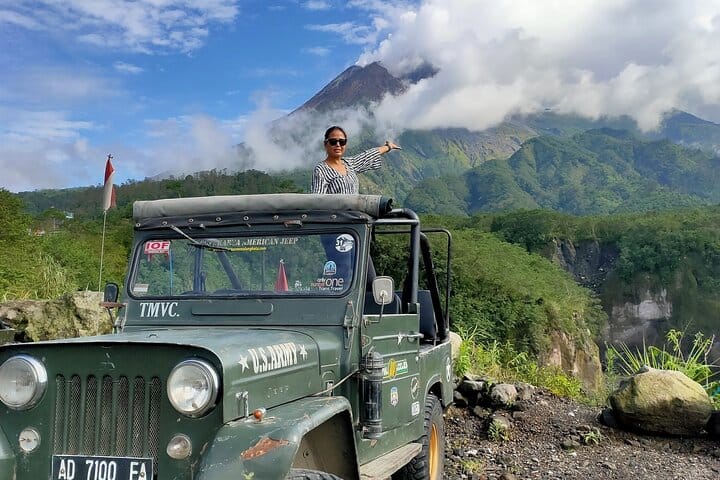 Merapi Jeep Sunrise, Borobudur Climb Up, Prambanan Temple Tour