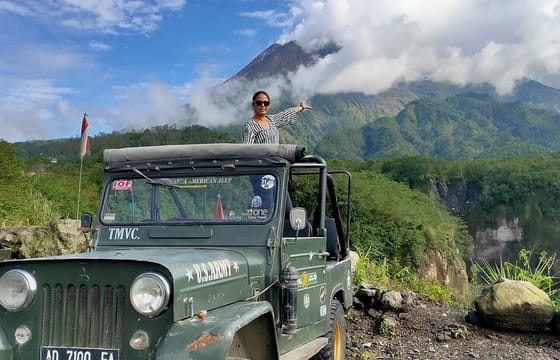 Merapi Jeep Sunrise, Borobudur Climb Up, Prambanan Temple Tour