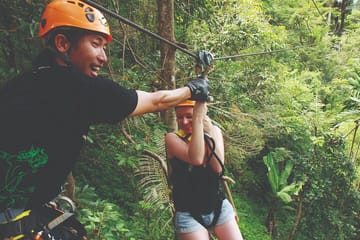 Flying Hanuman Zipline & Abseil Adventure with Hotel Transfer