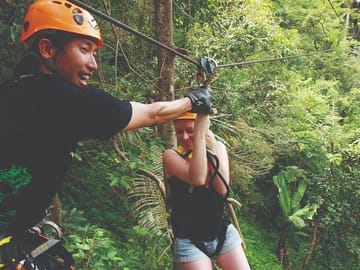 Flying Hanuman Zipline & Abseil Adventure with Hotel Transfer