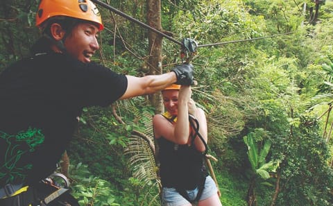 Flying Hanuman Zipline & Abseil Adventure with Hotel Transfer
