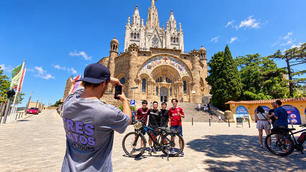 Tibidabo, the highest hill above Barcelona