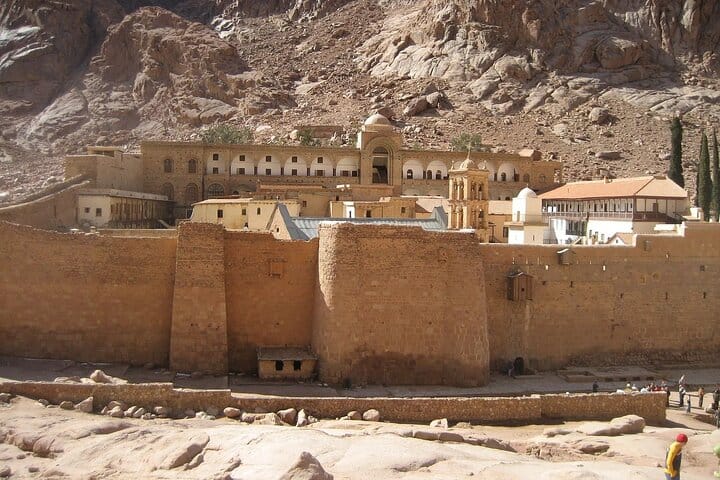 St Catherine’s Monastery and the Summit of Mount Sinai from Sharm