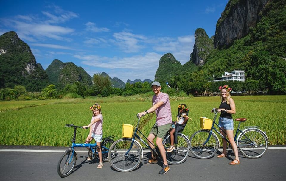 Li River Cruise and Biking Tour from Guilin to Yangshuo