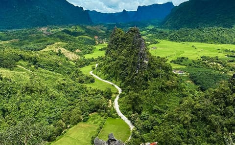 Climbing and Caving Adventure in Vang Vieng from Vientiane