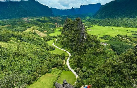 Vangvieng Climbing & Ballon (Departure from Vientiane)